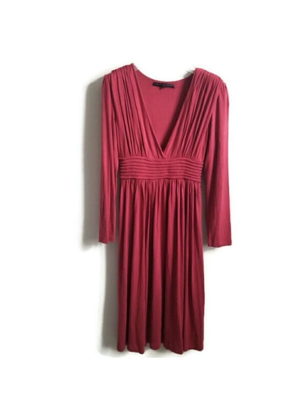 ROBERT RODRIGUEZ | dress midi dusty rose red sz 4